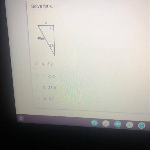 Solve for x.
Need help with this please