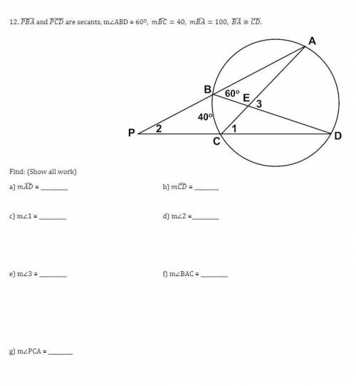 Can someone please answer this for me and give me an explanation for each angle? I'm unsure how the