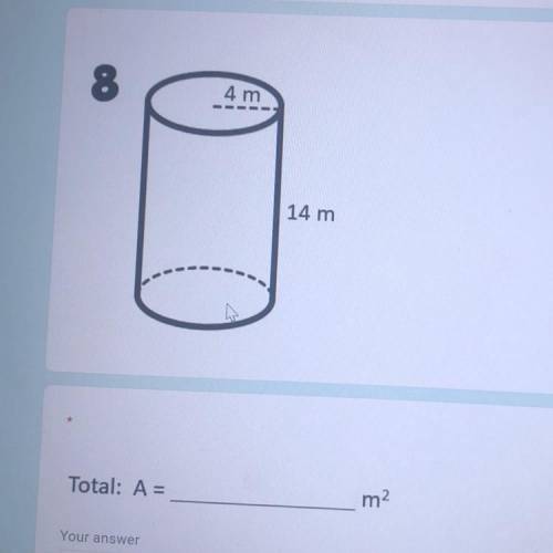 Help me . Total surface area of a cylinder