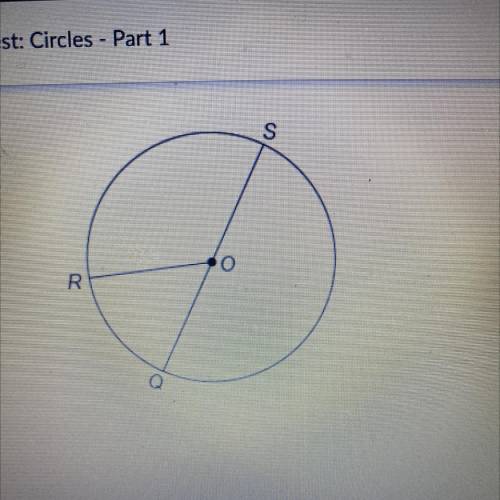 Calculator

This figure shows circle O with diameter QS.
mRSQ = 280°
What is the measure of
Enter