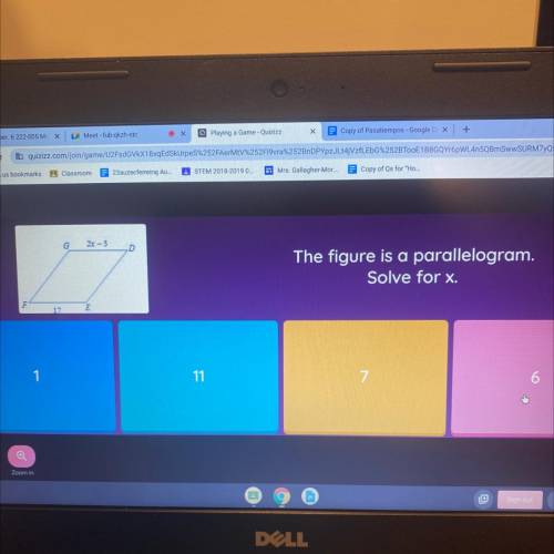 The figure is a parallelogram Solve for x.