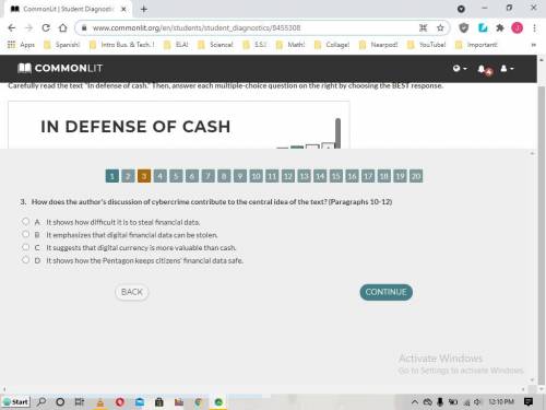 In defense of cash CommonLit