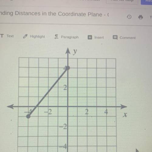 How do I find the distance between the two points?