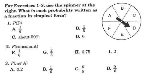 Use the spinner to answer these questions.