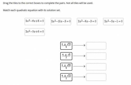 Help Plz 50 Points

Drag the tiles to the correct boxes to complete the pairs. Not all tiles will