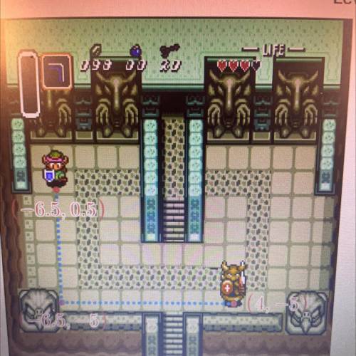 Find the distance from Link to the Stone Soldier so Link

can attack. Press Submit to check your