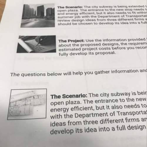 4.9.2 or 7.8.2 Project - The Scenario The city subway is being extended to open the plaza