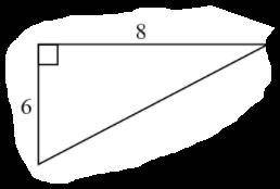 What is the length of the hypotenuse?
A. 10
B. 14
C. 48
D. 100