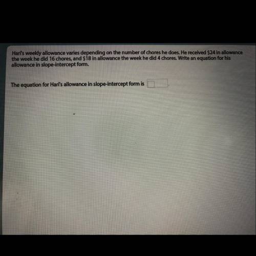 Hari's weekly allowance varies depending on the number of chores he does. He received $24 in allowa