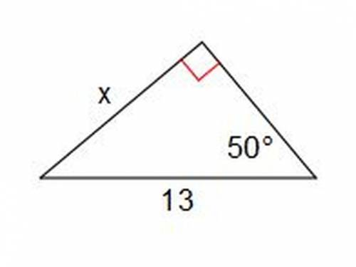 HELP

Which Trig ratio should be used to find the missing side?
A.Sin
B.Cos
C.Tan