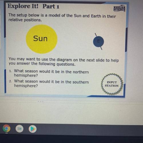 1. What season would it be in the northern

hemisphere?
2. What season would it be in the southern