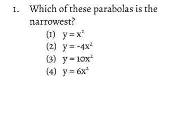 Help me please which one is the narrowest?