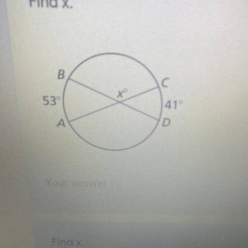 The topic is about secant tangle angles.find X