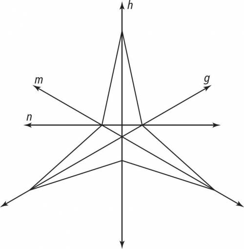 Consider the figure. Does the figure have the types of symmetry shown?

Reflectional symmetry with