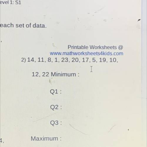Write the fve-number summary for each set of data