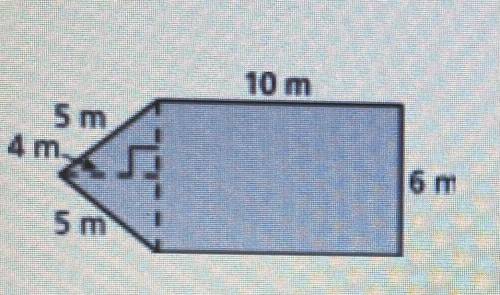 Find the area of the composite shapes. (picture)