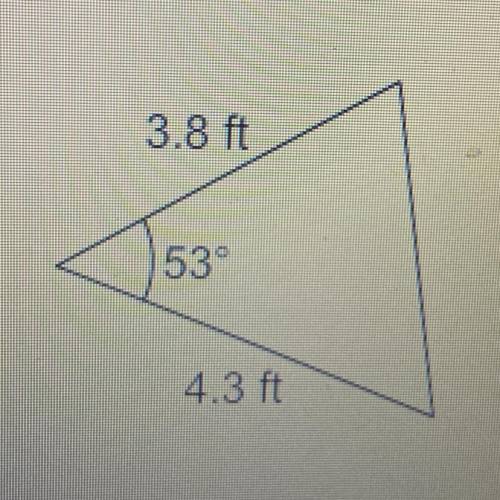 What is the area of this triangle?

Enter your answer as a decimal in the box. Round only. your fi