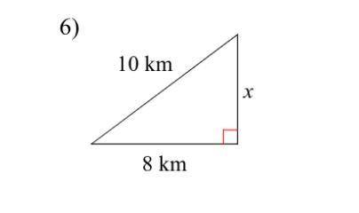 Find the missing side of the triangle. Round your answer to the nearest tenth if necessary.