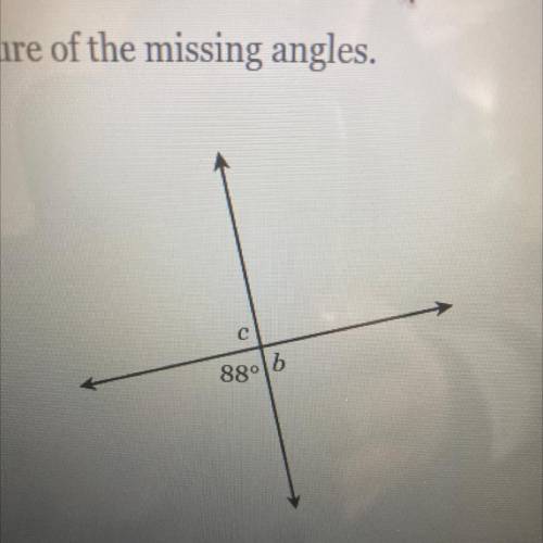 Find the measure of the missing angle 
 a=