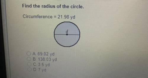 Find the radius of the circle,
