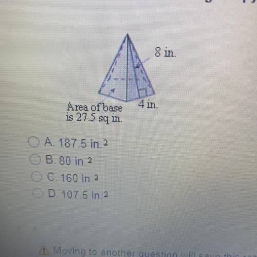 Find the surface area of the regular pyramid.