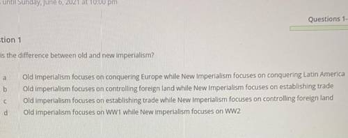 What is the difference between old and new imperialism?