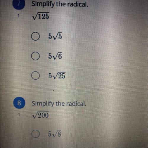 Simplify the radical.