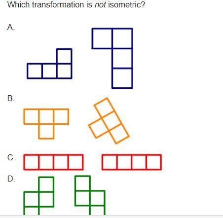 Which transformation is not isometric?