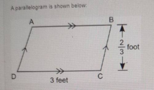 I WILL MARK BRAINLIEST

Part A: What is the area of the parallelogram? Show your work. (5 points)