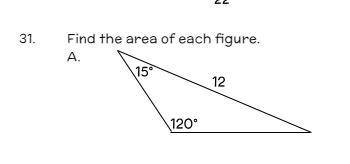 How do you find the area of this triangle? Thx for your help!