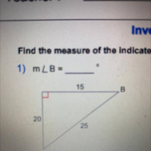PLEASE HELP!

WILL MARK BRAINLIEST!
Find the measure of the indicated angle to the nearest degree.