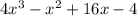 4x^3-x^2+16x-4