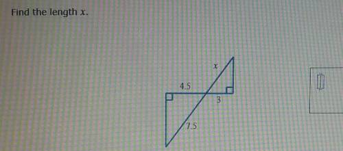 3. Find the length of X (in the picture) plssss I need help.​