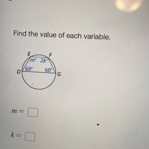 Find the value of each variable. PLEASE HELP ME
