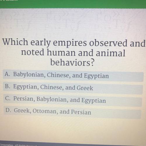 Which early empires observed and noted human and animal behaviors?￼