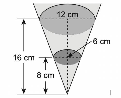 3. An expandable cone-shaped funnel consists of two sections as shown. (a) What is the volume of th