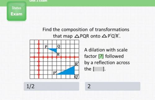 Find the composition of transformations that map pqr to p'q'r'