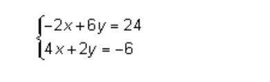 PLEASE HELP! Which of the following ordered pairs is a solution to the given system of equations?
