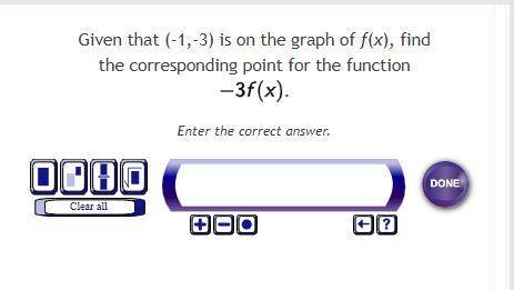 Given that (-1,-3) is on the graph of f(x), find the corresponding point for the function -3f(x).