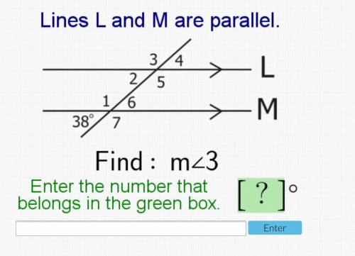 Lines L and M are parallel.
Help I’ll make u brainliest if it’s right!!