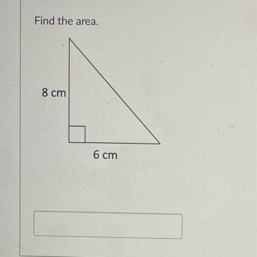 Find the area
Please help me