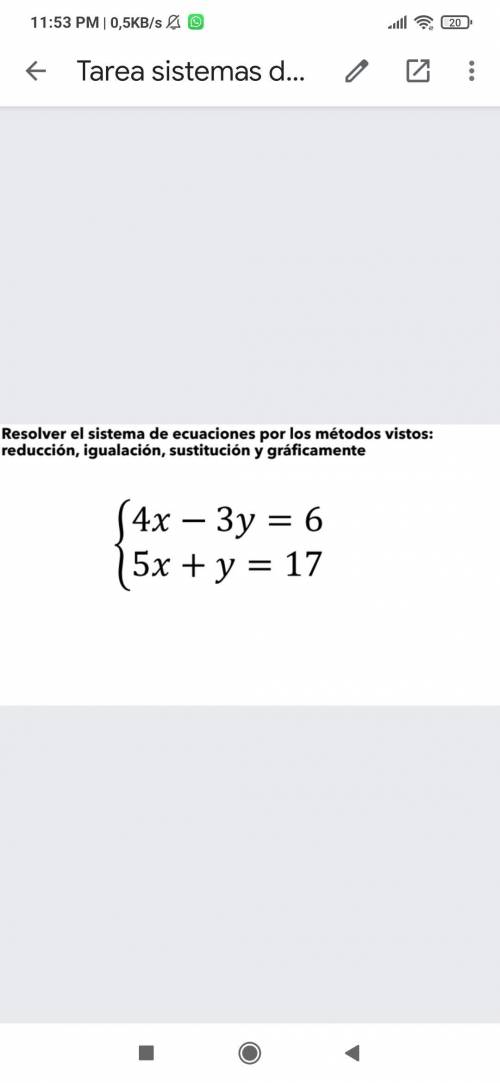 Ayuda el tema en concreto es Métodos de solución de ecuaciones simultáneas