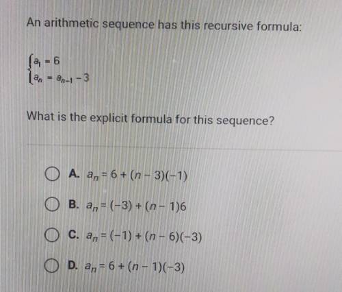What is the explicit formula for this sequence? ​