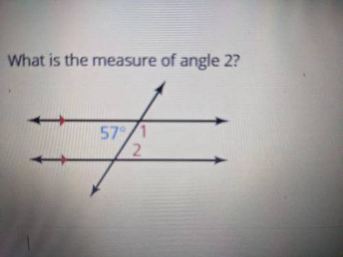 What is the measure of angle 2?