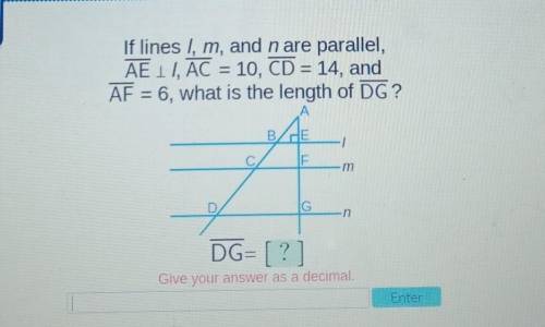 What is the length of DG​