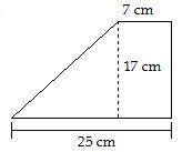 PLEASE HELP :( ASAP

Find the area.A. 272 cm²B. 175 cm²C. 189 cm²D. 195 cm²