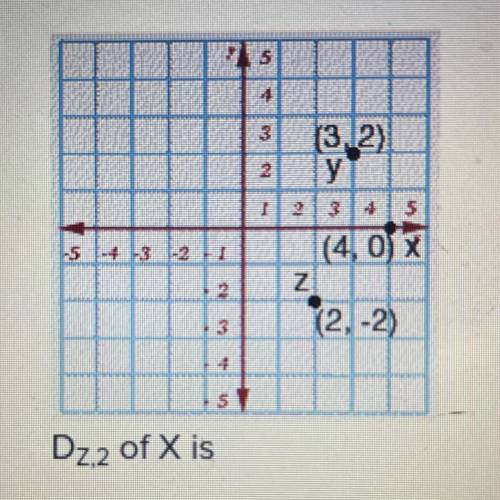 I really need help 
Dz,2 of X is
(0-4)
(2,-2)
(6,2)