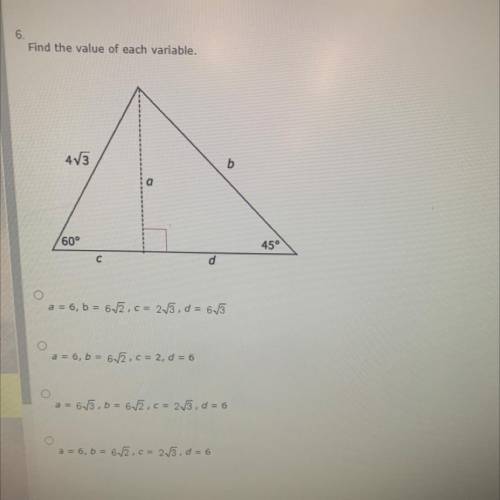 Special right triangles! help!!