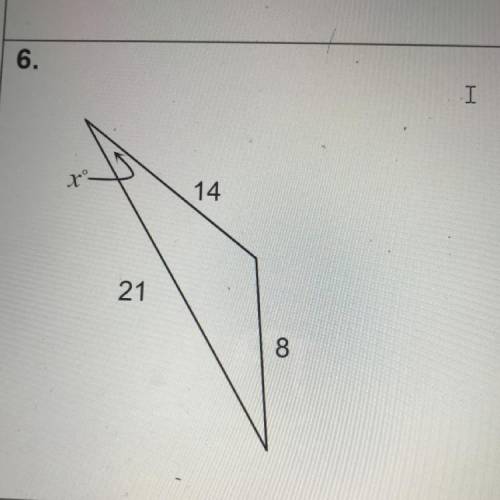 Solve using the laws of cosine