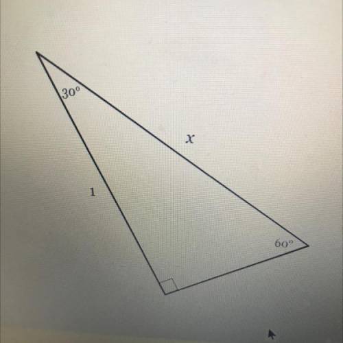 Find the length of side x to the nearest tenth